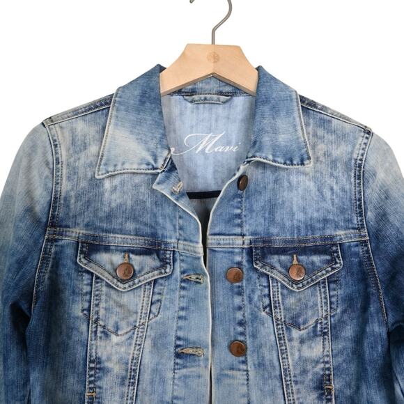 Mavi Womens S Samantha Denim Jean Jacket - Picture 3 of 9